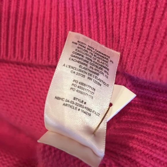 Aritzia Wilfred Luxe Cashmere Cyrus Sweater Pink Medium - Picture 7 of 9